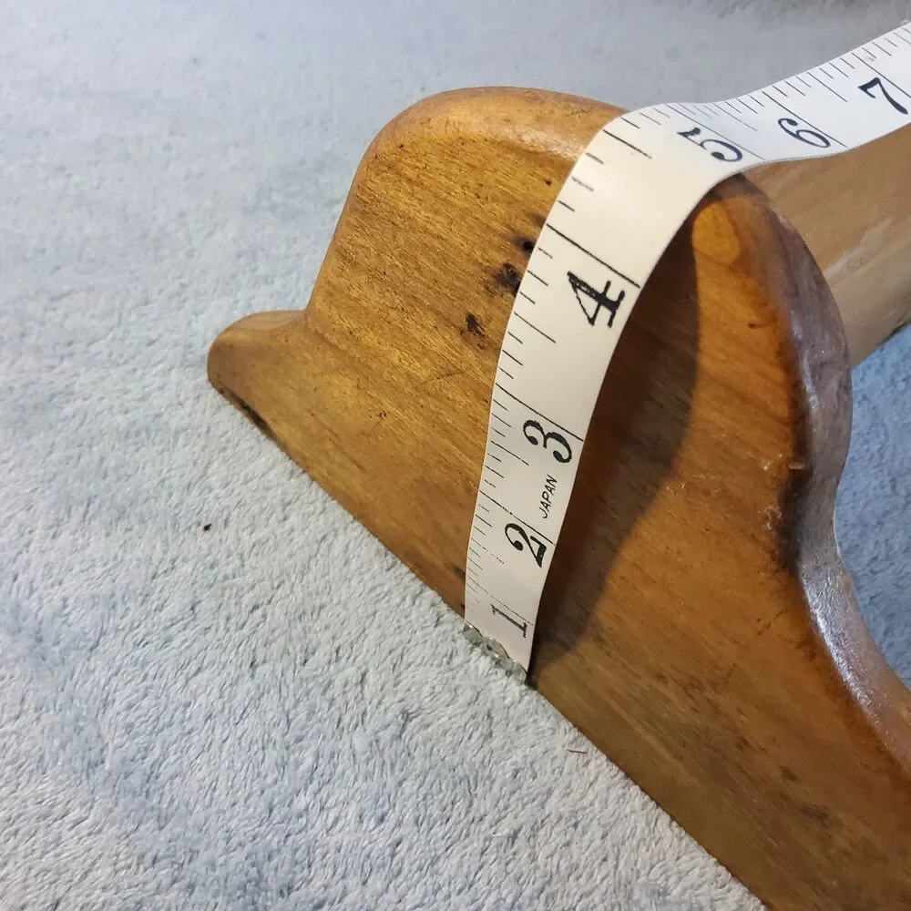 Vintage Wood 2 Tier Wall Shelf Country Rustic Spice Rack Display Scalloped 19.5